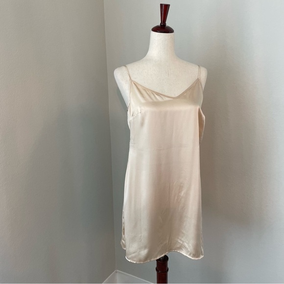 La Perla Studio 4 Cream Silk Slip Dress Large